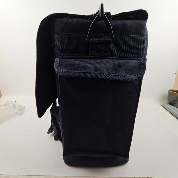 Crop In Style Bag Navy Canvas Scrapbooking Pen Holders Pockets Adjustable Strap - Picture 5 of 8